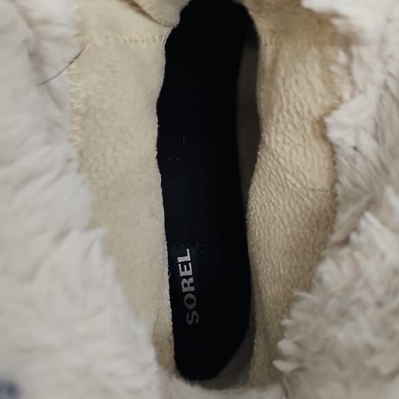 Sorel Tivoli Women's Waterproof Black and Tan Fur-Lined Winter Duck Boots Size 8 - Picture 6 of 9